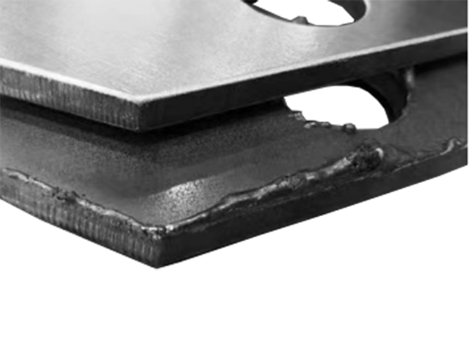 Flat large burrs and chamfers